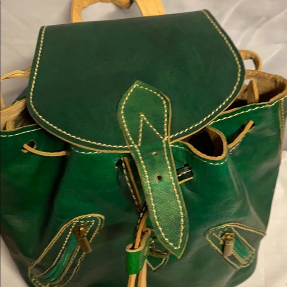 Moroccan Leather Backpack - Picture 10 of 13